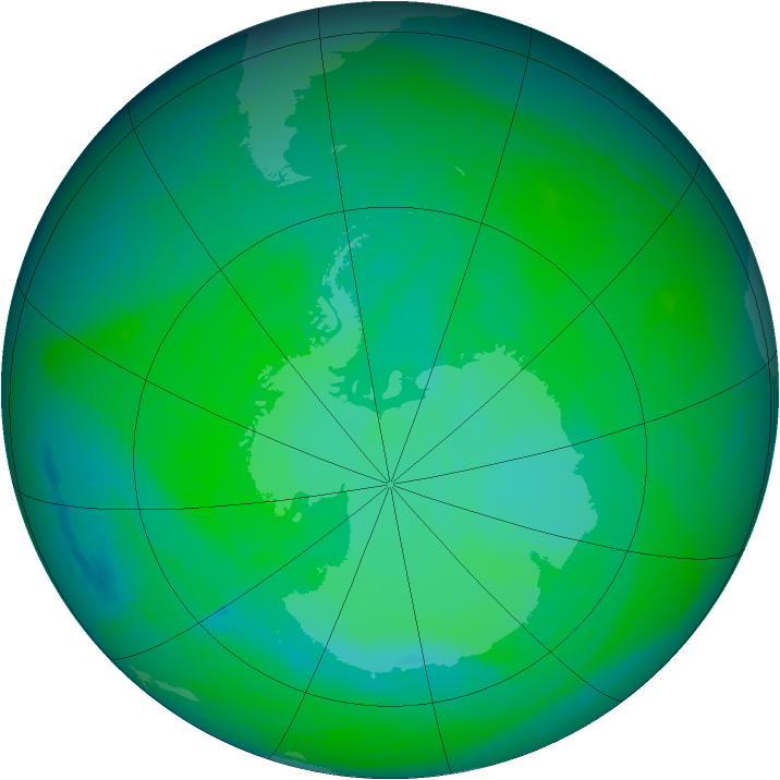 Ozone Map 1984-12-18